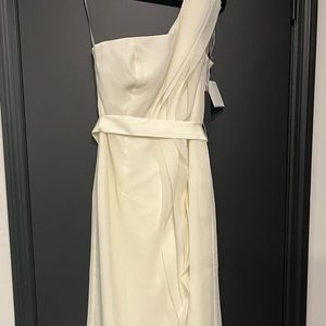 NWT One Shoulder White by Vera Wang